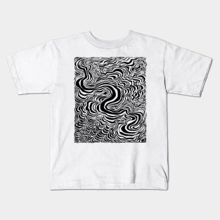 Surreal flowing lines Kids T-Shirt